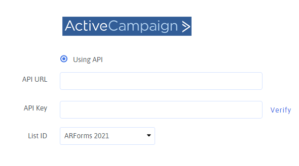 Advanced Activecampaign integration with ARForms - 2