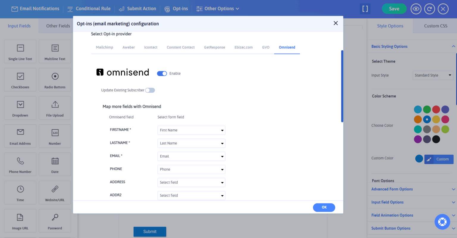 Advanced Omnisend Integration with ARForms - 3
