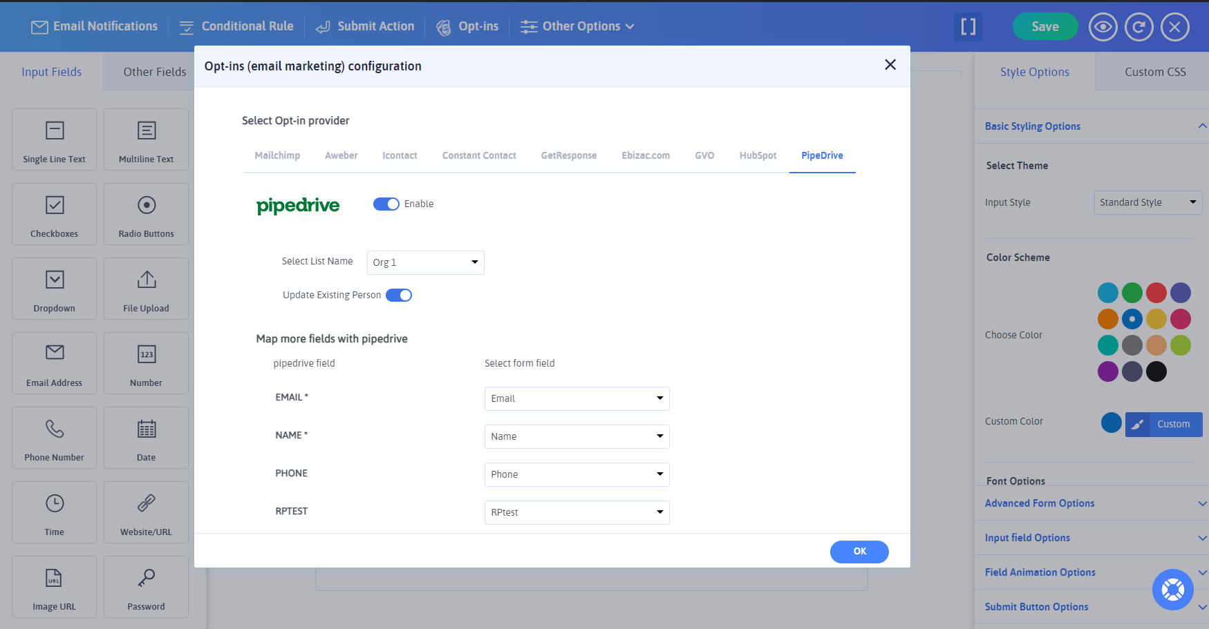 Pipedrive Integration with ARForms - 3