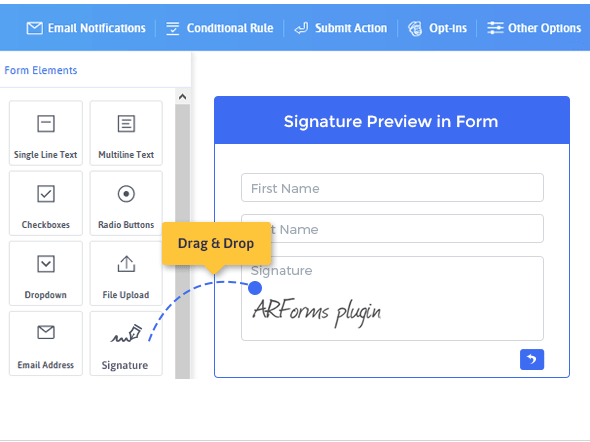 Signature Addon for Arforms - 2