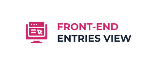 Front End View Entries Integration