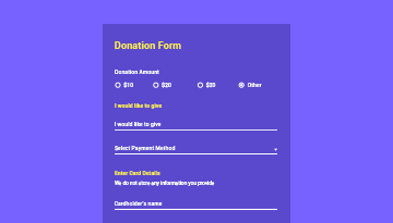 Donation Form