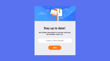 Stay up to date! Form