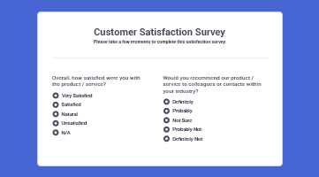 Customer Satisfaction Survey