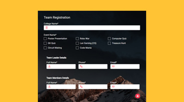 Team Registration