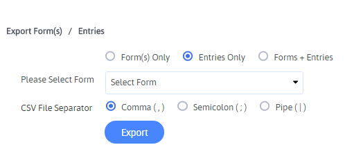 Export Entries