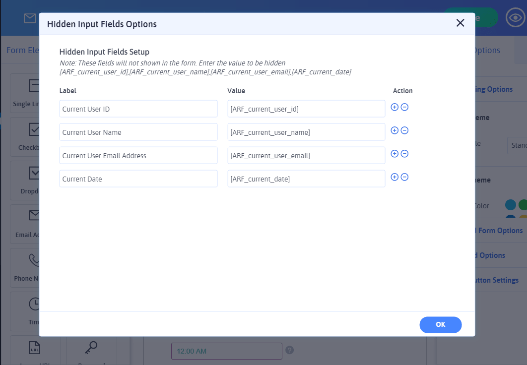 Hidden Input Fields