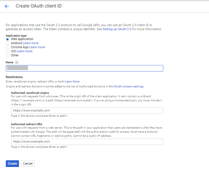 ARFoms Google Spreadsheet - OAuth Client ID