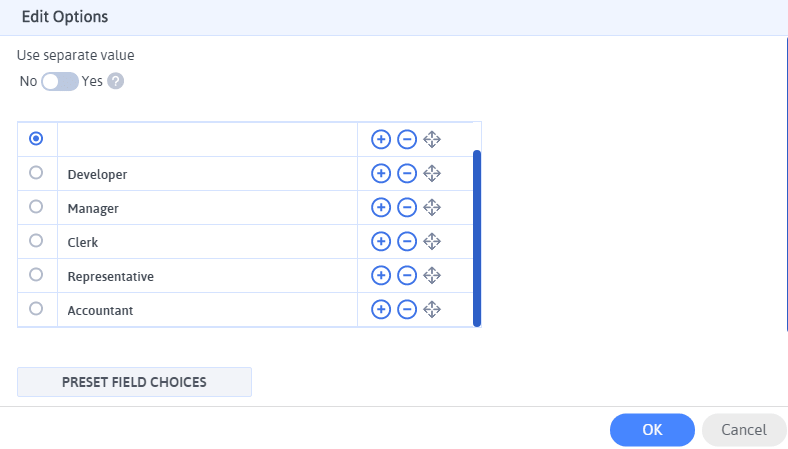 ARForms Field Manage Options