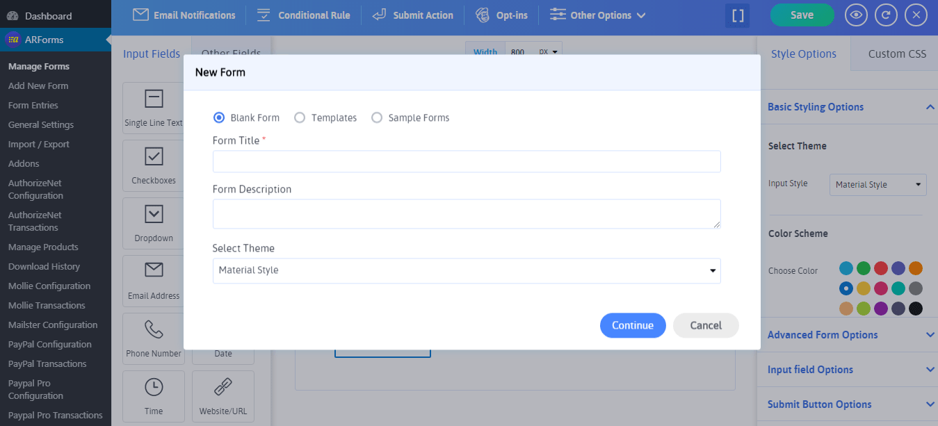 Create A Donation Form