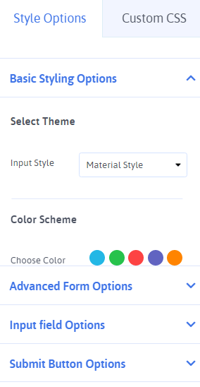 Style Option and Custom CSS-min