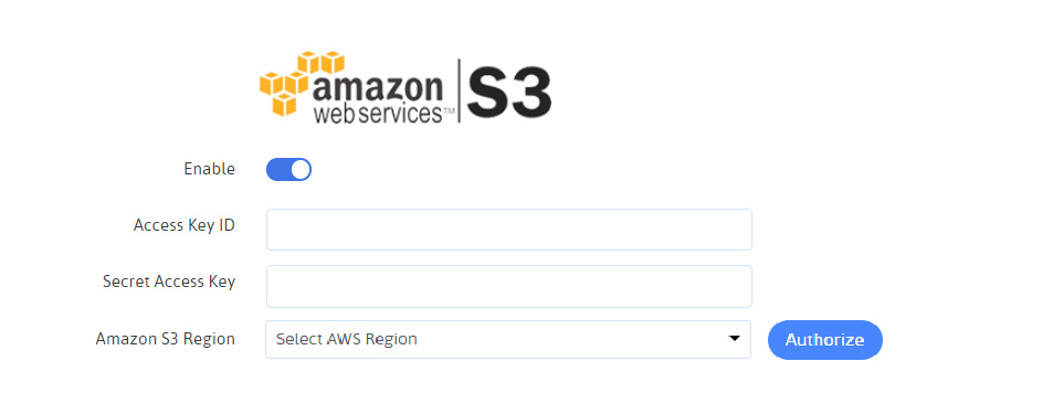 ARFoms Amazon S3 Configuration