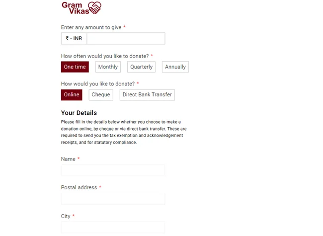 Donation Form