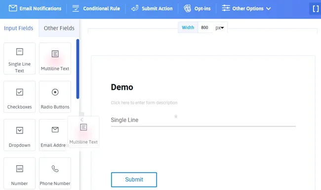 Drag and Drop Form creator Tool - arforms