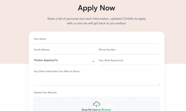 Job Application Forms