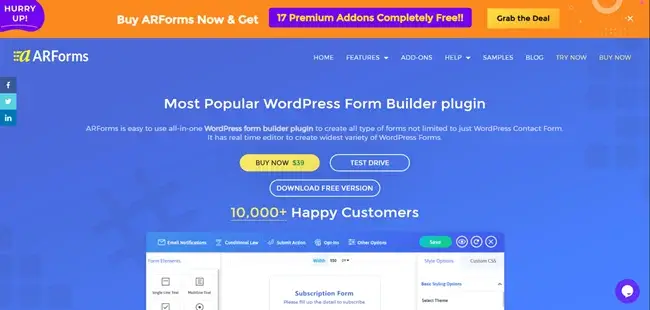 ARForms - forms with donation templates