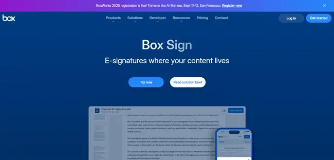 Box Sign