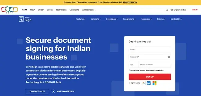 Zoho Sign