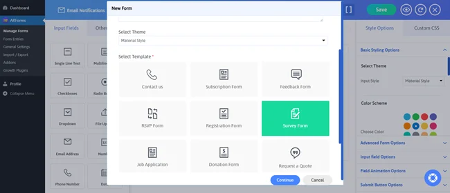 Add New Forms