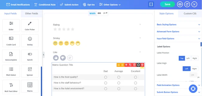 Add Survey Fields