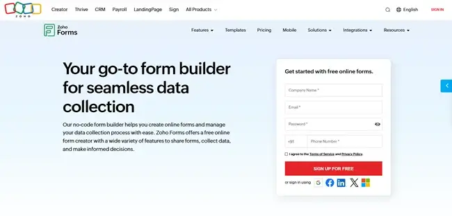 Zoho Forms
