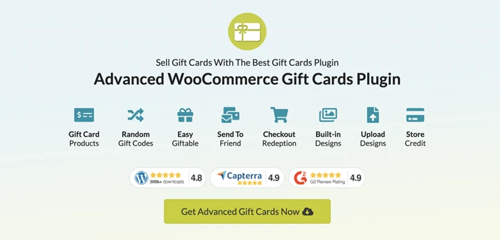 advanced woocommerce gift cards