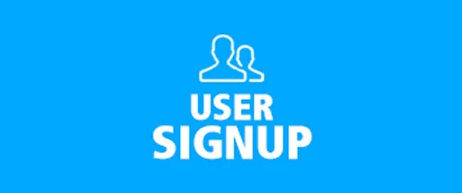 user signup addon