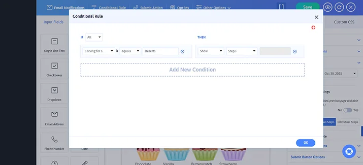 add conditional rule