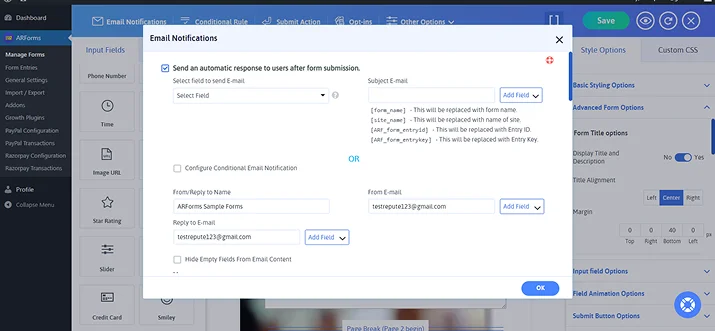 add email notifications