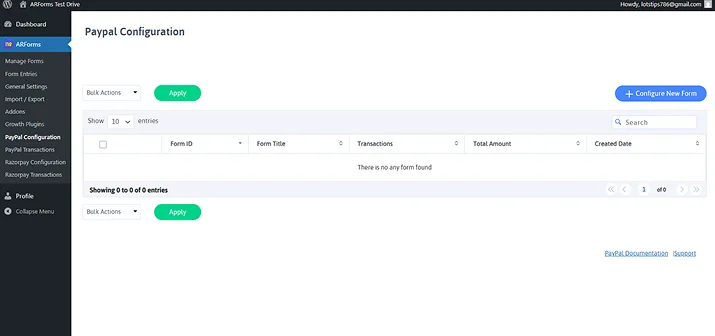 paypal configuration