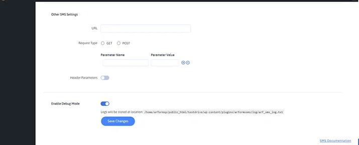 other sms settings