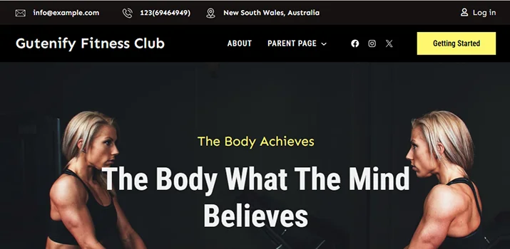 gutenify fitness club