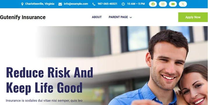 gutenify insurance pro