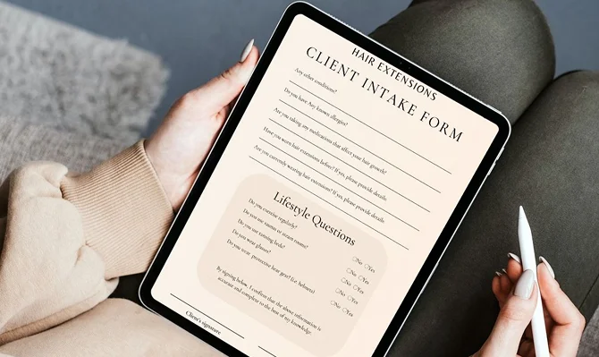 client intake form