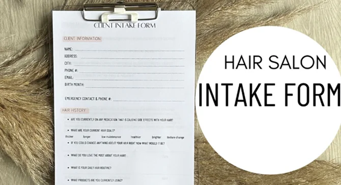 hair salon intake form