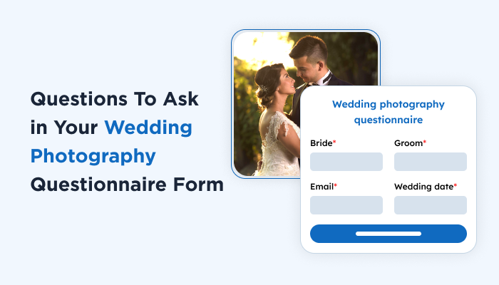 wedding photography questionnaire