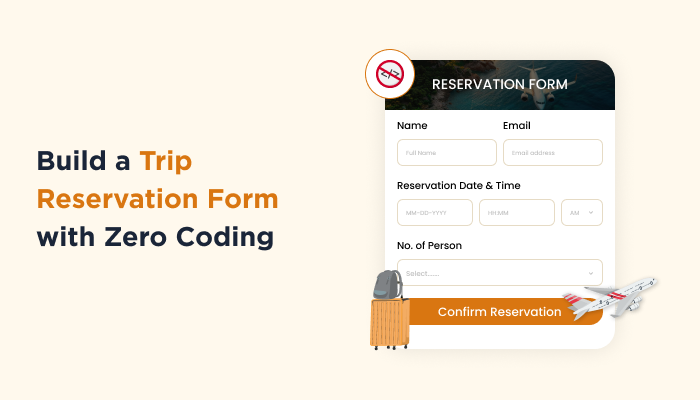 trip reservation form