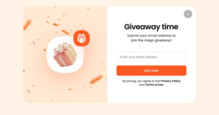 giveaway entry form