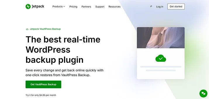 jetpack vaultpress backup