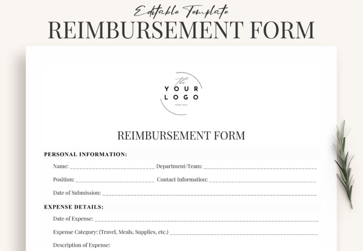 reimbursement form details