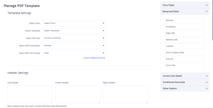 manage pdf template