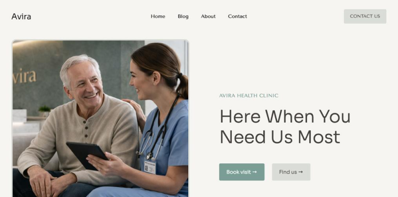 avira health clinic theme