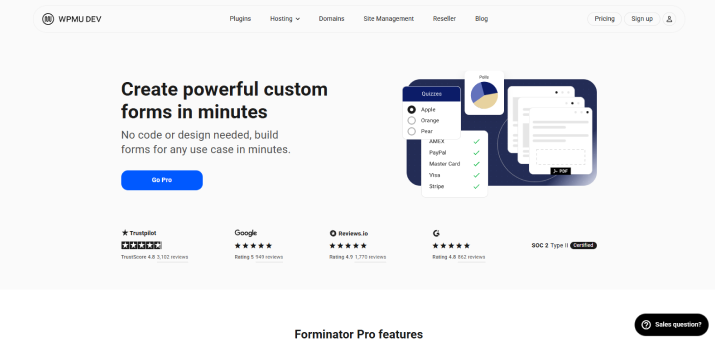 forminator forms
